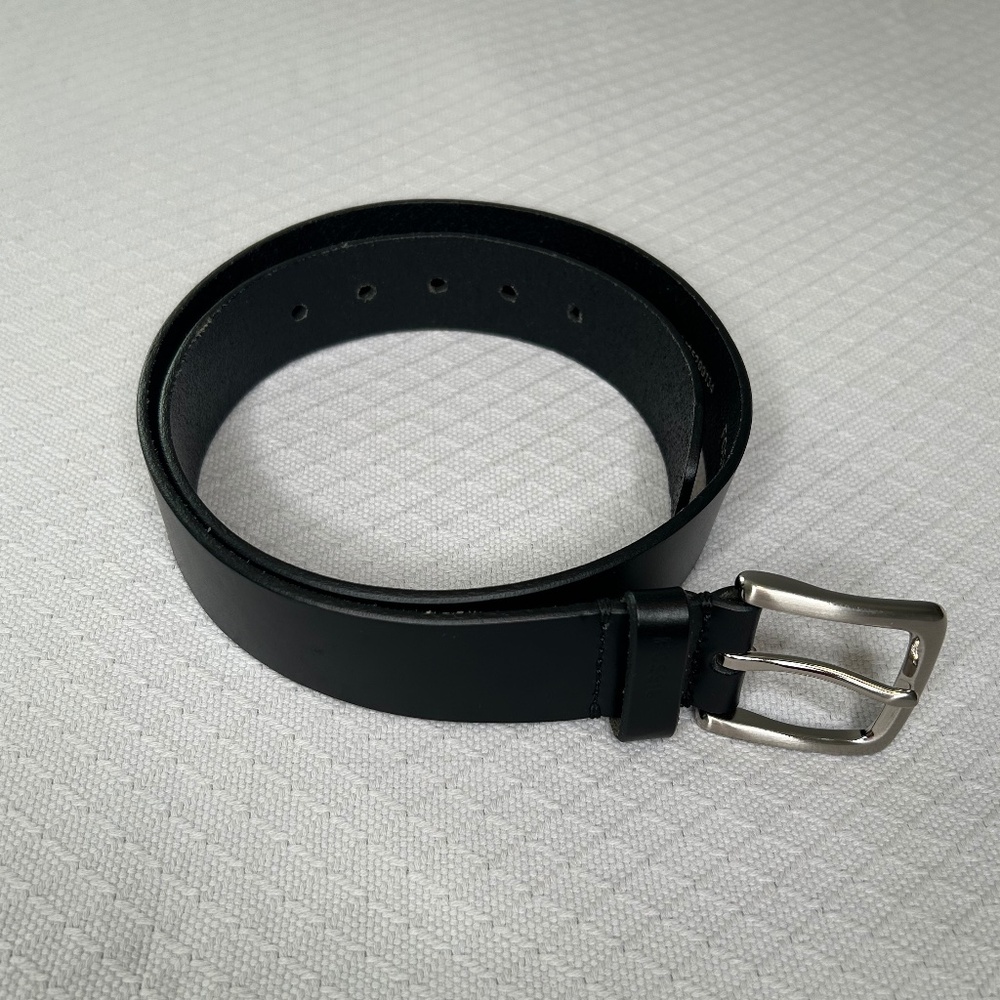 Men's Belts, Size 34, Fossil, Leather, Black